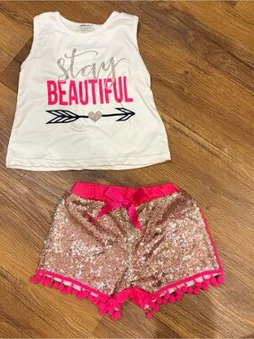 Sparkle in Pink 2-Piece Boutique Outfit – Girls 3T
